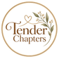 Tender Chapters botanical logo with transparent background